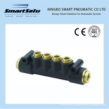 Presto Manifold 24m PTC Composite Brass Collect Buna N O-Ring Pneumatic Push-in DOT Fittings